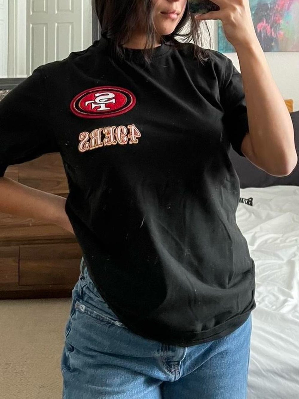 San Francisco 49ers embroidered patch shirt